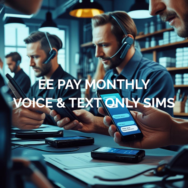 EE Pay Monthly SIM Cards - Voice & Text Only