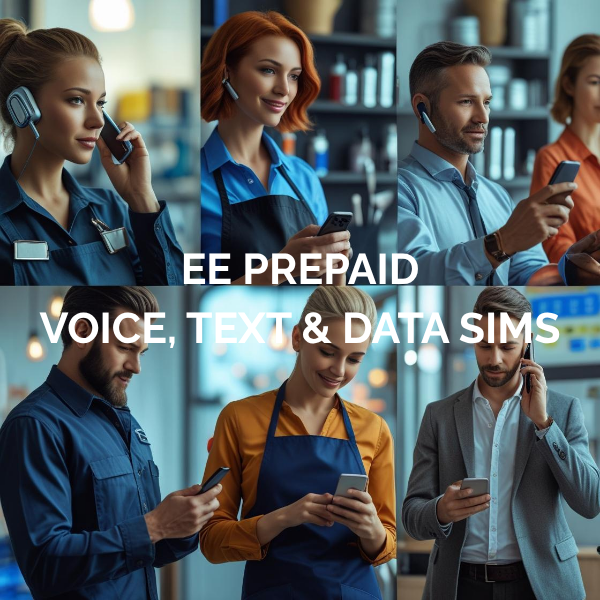EE Prepaid SIM Cards - Voice, Text & Data
