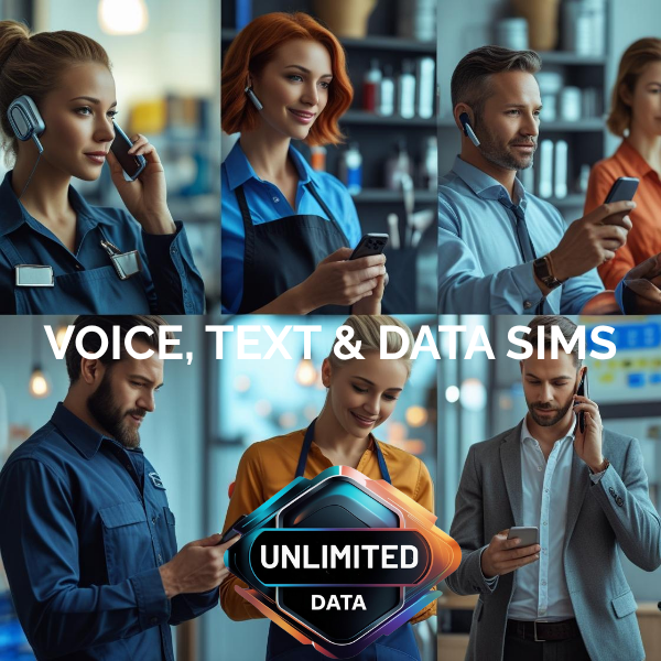 UNLIMITED Voice, Text & Data SIM Cards