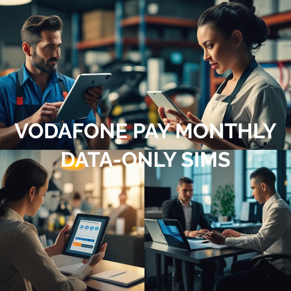 Vodafone Pay Monthly SIM Cards - Data Only