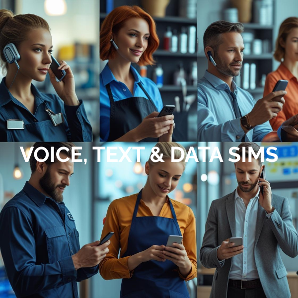 Voice, Text & Data SIM Cards