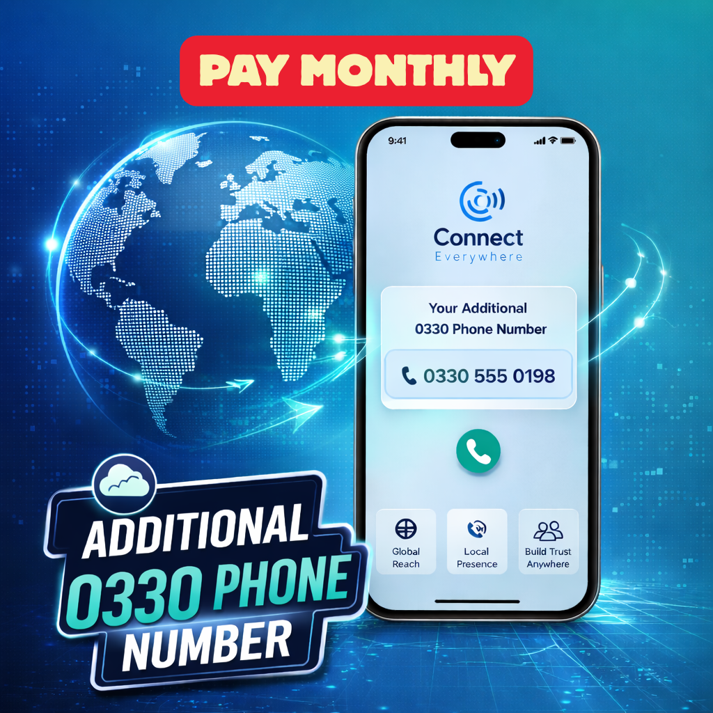 Additional 0330 Phone Number Pay Monthly Add-on