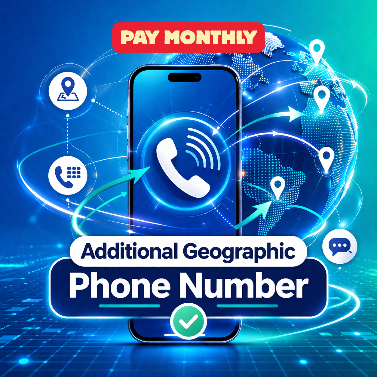 Additional Geographic Phone Number Pay Monthly Add-on
