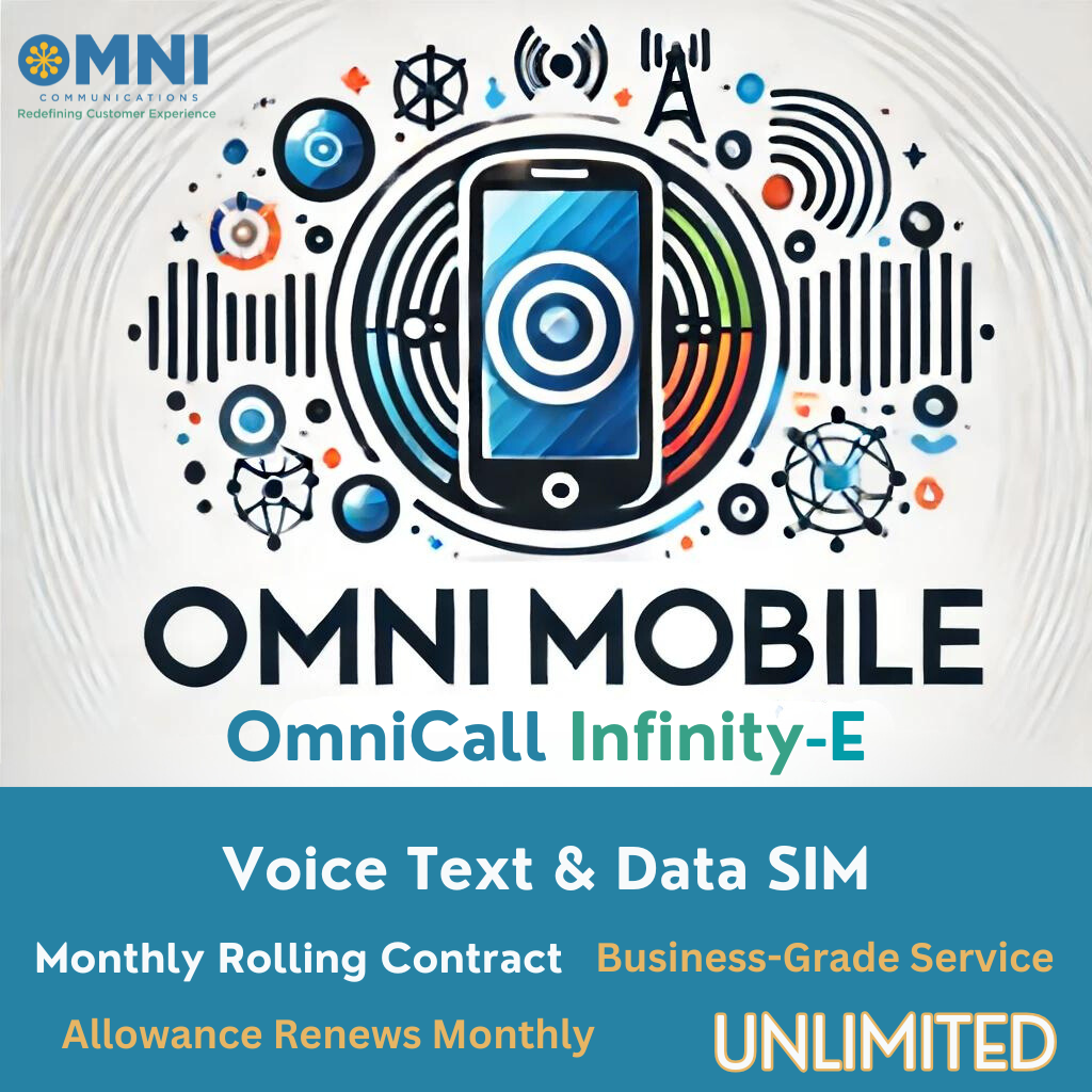 OmniCall Infinity-E (EE) - Pay Monthly Voice, Text & Unlimited Data SIM - Monthly Rolling Contract