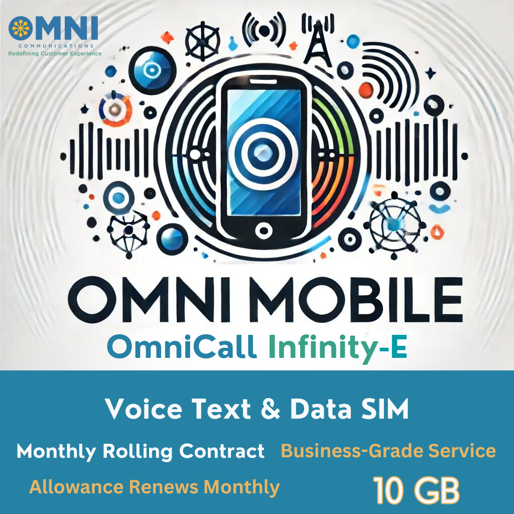 OmniCall Infinity-E (EE) - Pay Monthly Voice, Text & 10GB Data SIM - Monthly Rolling Contract