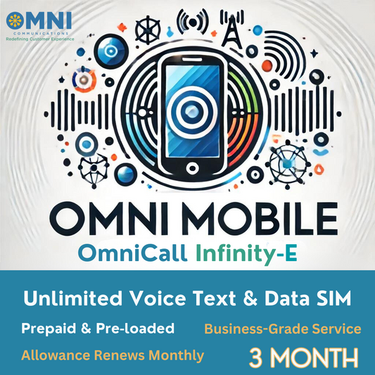 OmniCall Infinity-E (EE) - Prepaid Unlimited Voice, Text & Data SIM - 3 Months