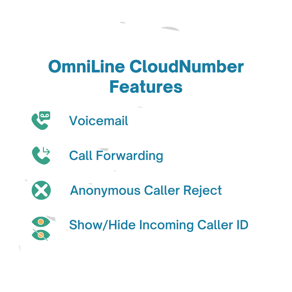 OmniCall CloudNumber - Pay Monthly Voice & Text-Only Cloud Mobile (VoIP) Services Subscription - Monthly Rolling Contract