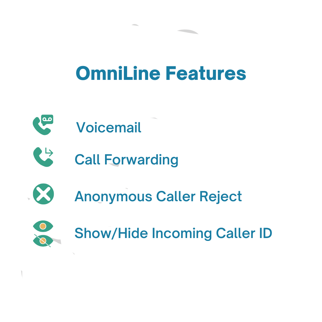 OmniLine - Prepaid VoIP Digital Landline Subscription (iPhone & Deskphones) - 3 Months (Fixed Term)