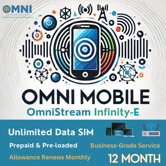 OmniStream Infinity-E (EE) - Prepaid Unlimited Data SIM - 12 Months