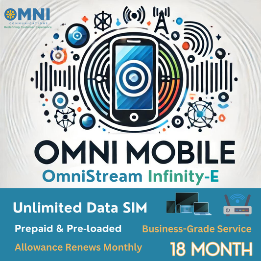 OmniStream Infinity-E (EE) - Prepaid Unlimited Data SIM - 18 Months