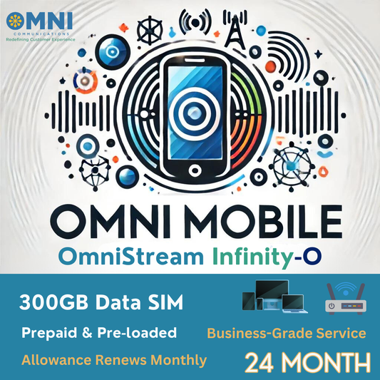 OmniStream Infinity-O (O2) - Prepaid 300GB Data SIM - 24 Months